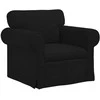 Fotelis Sofa Juoda 215 x 82 x 80 cm Metalas