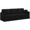 Sofa Juoda 228 x 78 x 80 cm Aksomas