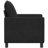 Sofa Juoda 76 x 81 x 87,5 cm Aksomas
