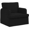 Fotelis Sofa Juoda 142 x 80 x 85 cm Metalas
