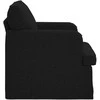 Fotelis Sofa Juoda 142 x 80 x 85 cm Metalas