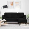 Sofa Sofos komplektas su pagalve Juoda Poliesteris