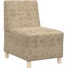 Modulinis sofa vienetas be rankų 2 pcs Šviesiai pilka