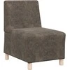 Modulinis sofa vienetas be rankų 2 pcs Tamsiai pilka