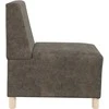 Modulinis sofa vienetas be rankų 2 pcs Tamsiai pilka
