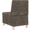 Modulinis sofa vienetas be rankų 3 pcs Tamsiai pilka