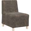 Modulinis sofa vienetas be rankų 3 pcs Tamsiai pilka