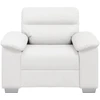 Sofa-kėdė, balta, 100x81x84 cm, dirbtinė oda