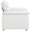 Sofa-kėdė, balta, 100x81x84 cm, dirbtinė oda