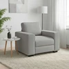 Sofa-kėdė, debesų pilka, 100x77x82 cm, audinys