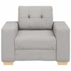 Sofa-kėdė, debesų pilka, 100x78x80 cm, audinys