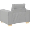 Sofa-kėdė, debesų pilka, 100x78x80 cm, audinys