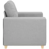 Sofa-kėdė, debesų pilka, 100x78x80 cm, audinys