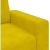 Sofa-kėdė, geltona, 100x77x82 cm, aksomas