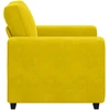 Sofa-kėdė, geltona, 100x77x82 cm, aksomas