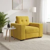 Sofa-kėdė, geltona, 100x78x80 cm, aksomas