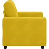 Sofa-kėdė, geltona, 100x78x80 cm, aksomas
