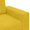 Sofa-kėdė, geltona, 100x78x80 cm, aksomas