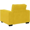Sofa-kėdė, geltona, 100x78x84 cm, aksomas