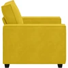 Sofa-kėdė, geltona, 100x78x84 cm, aksomas