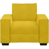 Sofa-kėdė, geltona, 100x78x84 cm, aksomas