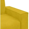 Sofa-kėdė, geltona, 100x78x84 cm, aksomas