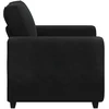 Sofa-kėdė, juoda, 100x77x82 cm, aksomas