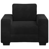 Sofa-kėdė, juoda, 100x77x82 cm, aksomas
