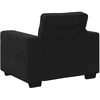 Sofa-kėdė, juoda, 100x77x82 cm, aksomas