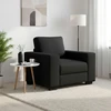Sofa-kėdė, juoda, 100x77x82 cm, audinys