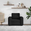 Sofa-kėdė, juoda, 100x77x82 cm, audinys