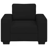 Sofa-kėdė, juoda, 100x77x82 cm, audinys