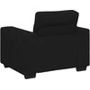 Sofa-kėdė, juoda, 100x77x82 cm, audinys
