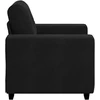 Sofa-kėdė, juoda, 100x78x80 cm, aksomas