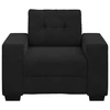 Sofa-kėdė, juoda, 100x78x80 cm, aksomas