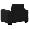 Sofa-kėdė, juoda, 100x78x80 cm, aksomas