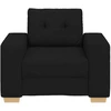 Sofa-kėdė, juoda, 100x78x80 cm, audinys
