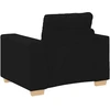 Sofa-kėdė, juoda, 100x78x80 cm, audinys