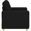 Sofa-kėdė, juoda, 100x78x80 cm, audinys