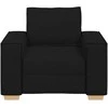Sofa-kėdė, juoda, 100x78x84 cm, audinys