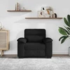 Sofa-kėdė, juoda, 100x81x84 cm, audinys