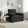 Sofa-kėdė, juoda, 100x81x84 cm, audinys