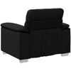 Sofa-kėdė, juoda, 100x81x84 cm, dirbtinė oda