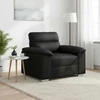 Sofa-kėdė, juoda, 100x81x84 cm, dirbtinė oda