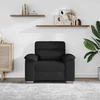 Sofa-kėdė, juoda, 100x81x84 cm, dirbtinė oda