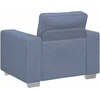 Sofa-kėdė, mėlyna, 100x77x82 cm, velvetas, audinys