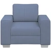 Sofa-kėdė, mėlyna, 100x77x82 cm, velvetas, audinys