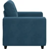 Sofa-kėdė, mėlyna, 100x78x80 cm, aksomas