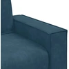 Sofa-kėdė, mėlyna, 100x78x84 cm, aksomas