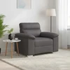 Sofa-kėdė, pilka, 100x81x84 cm, dirbtinė oda